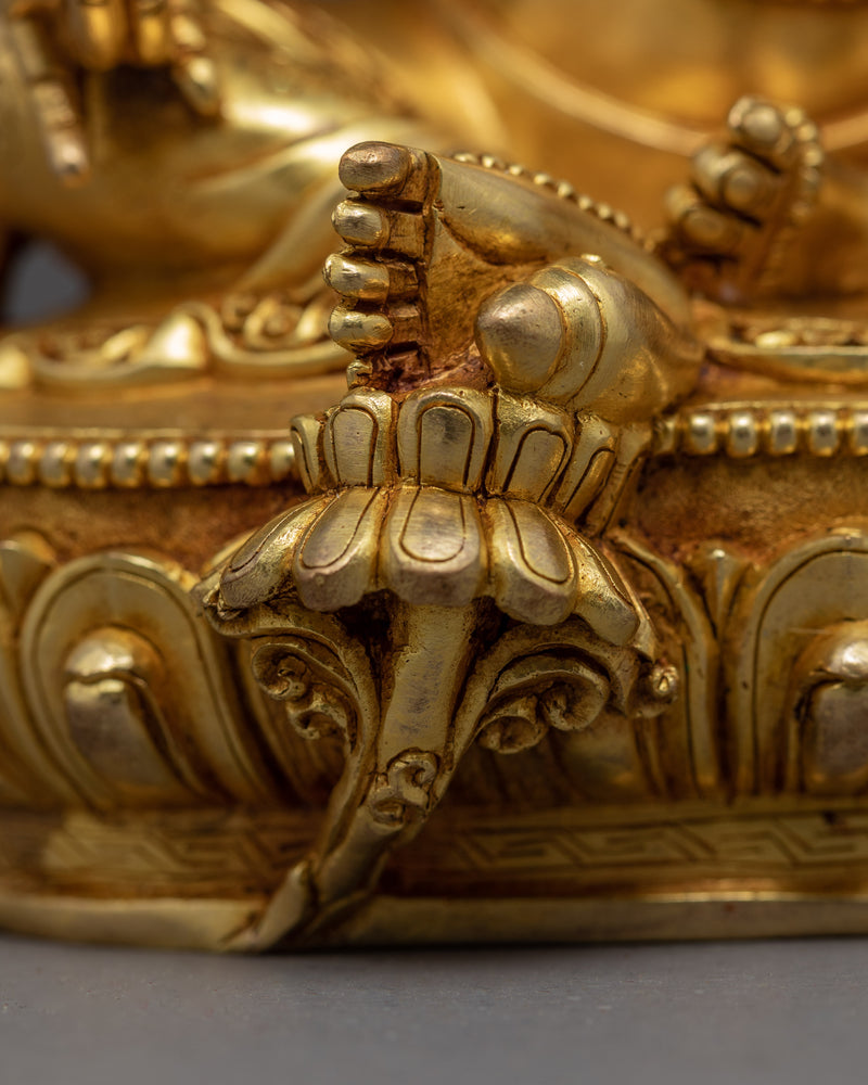 Dzambhala Sculpture | Tibetan Hand-Carved Wealth Deity