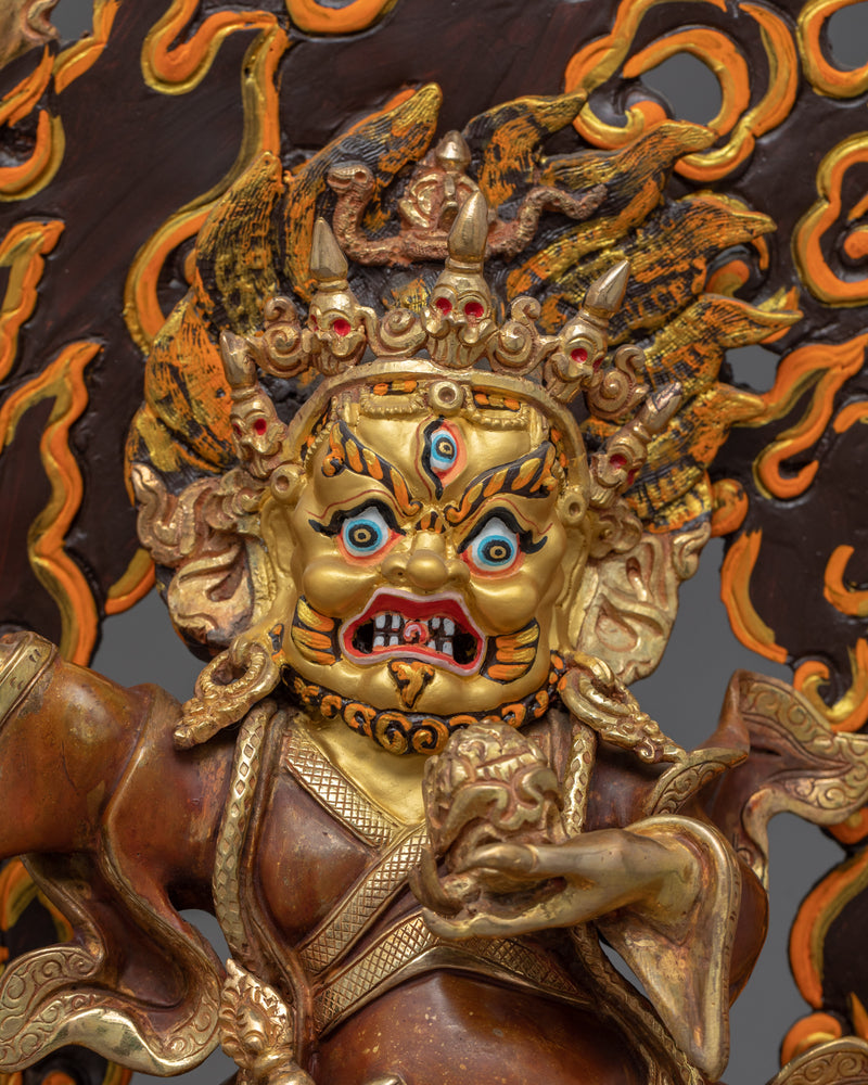 Mahakala Bernagchen Sculpture | Tibetan Himalayan Art of Nepal