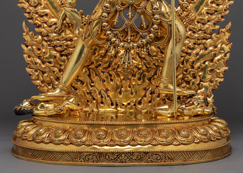 Vajrayogini Gold Sculpture | Handmade Buddhist Dakini Statue