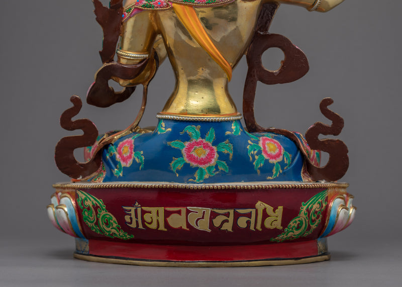 Buddha Manjushri Statue | Traditional Himalayan Art