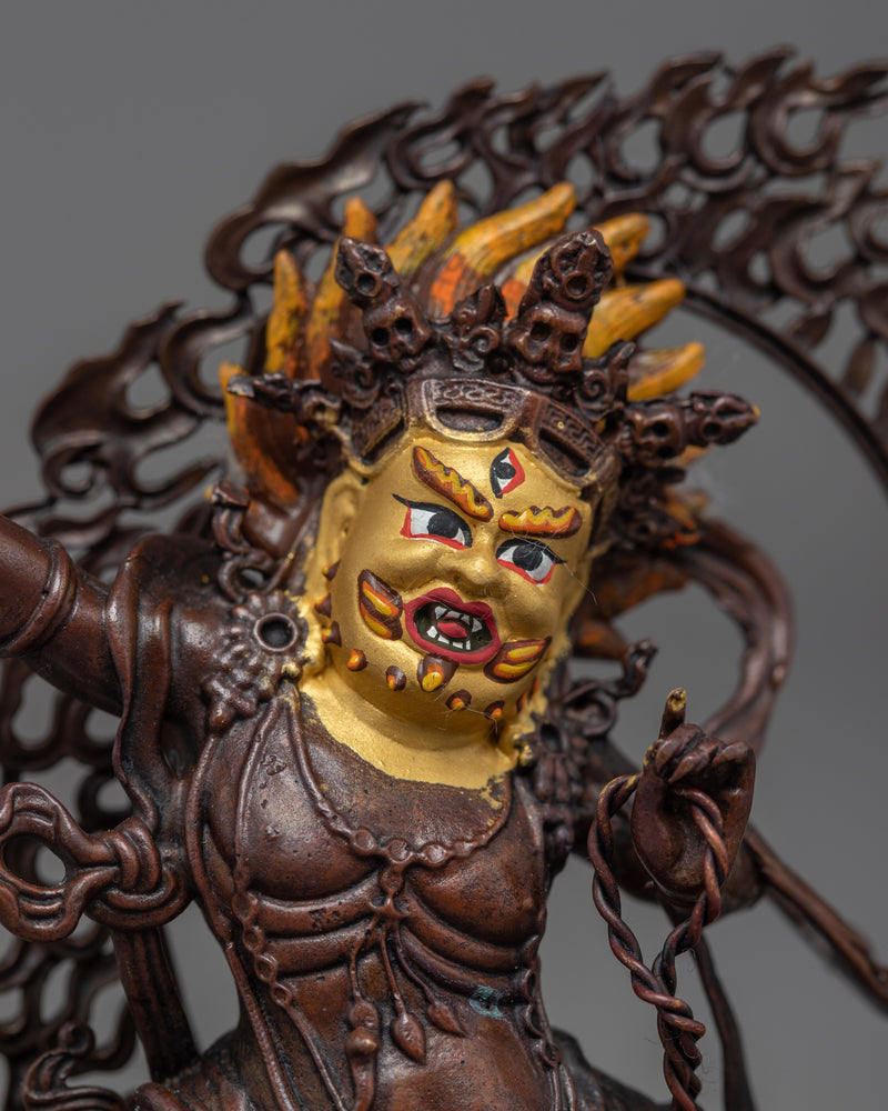 Mini Vajrapani Statue | Traditional Buddhist art