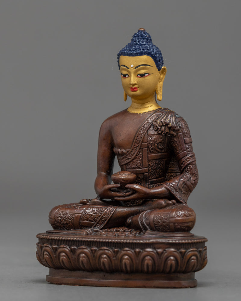 Mini Amitabha Buddha Statue | Traditional Himalayan Art Nepal
