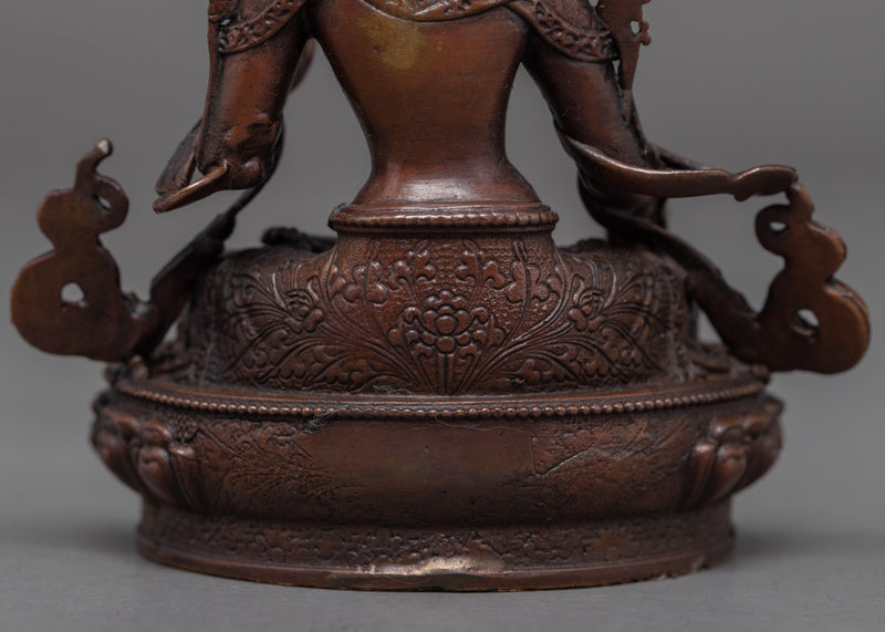 Mini White Tara Statue | Himalayan Buddhist Art