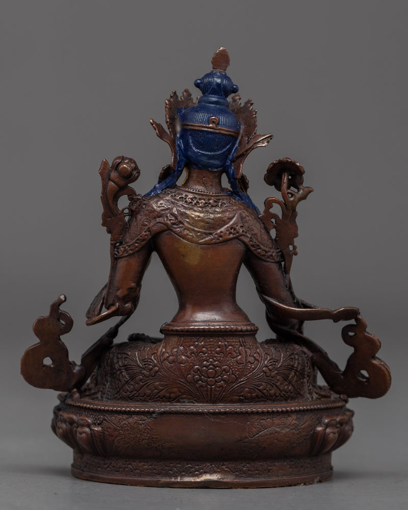 Mini White Tara Statue | Himalayan Buddhist Art