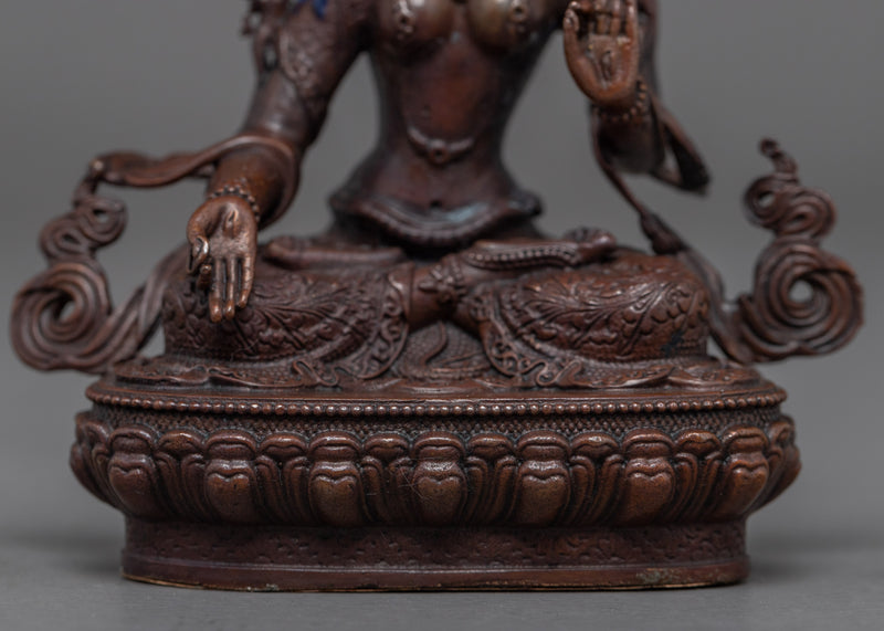 Mini White Tara Statue | Himalayan Buddhist Art
