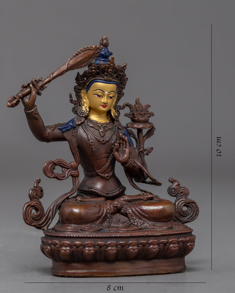 Mini Manjushri Statue | Bodhisattva Deity of Wisdom