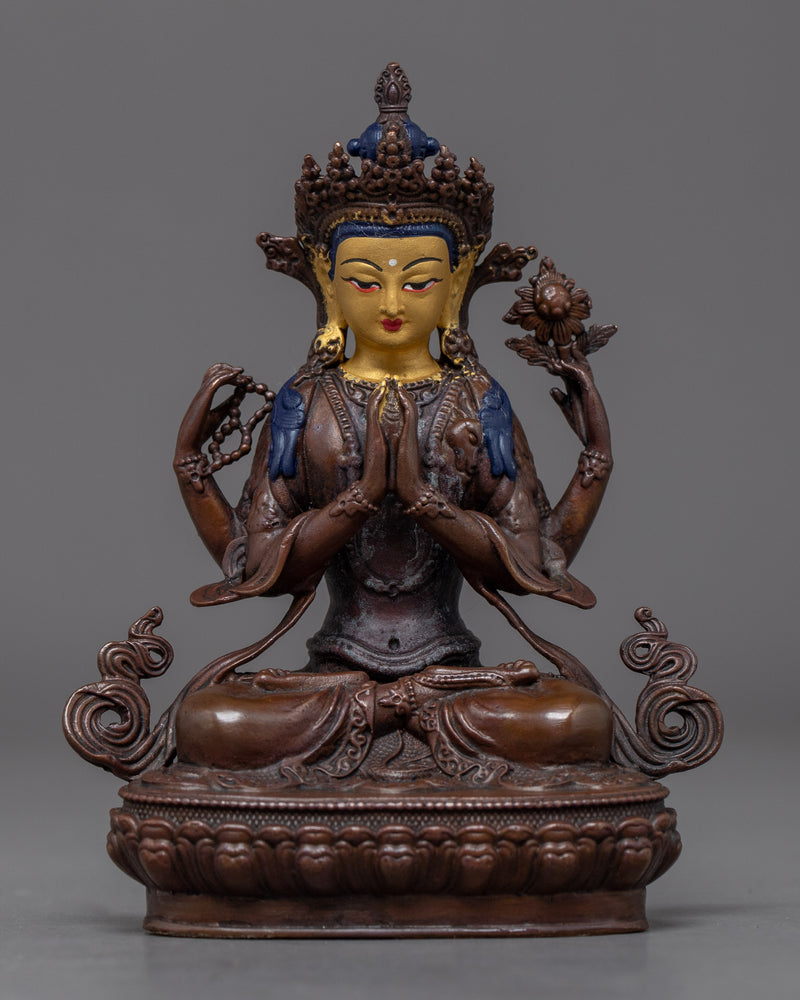 Mini Set of Boddhisattva Statue | Himalayan Traditional Art