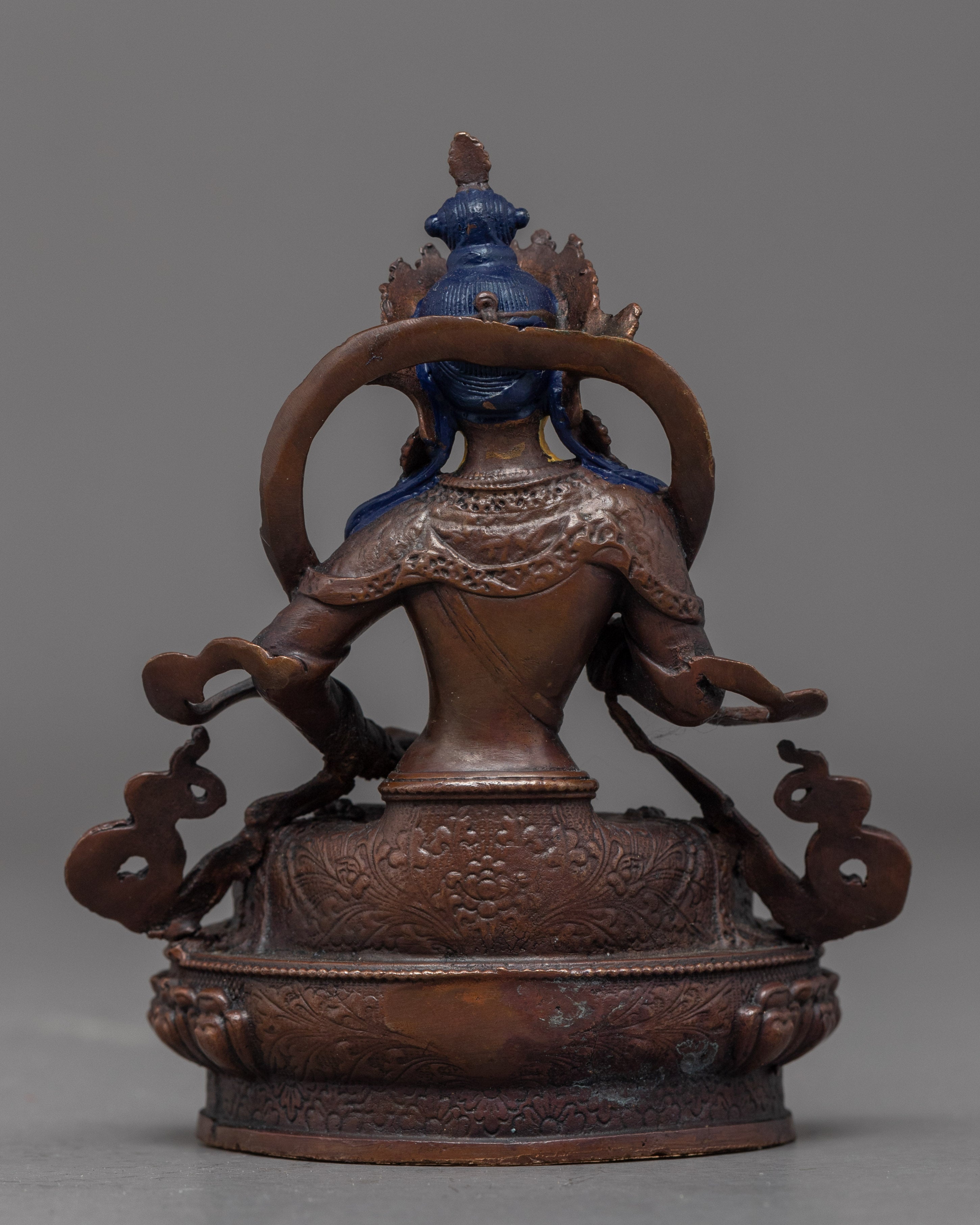 Vajrasattva Mini Copper Statue | Traditional Himalayan Art
