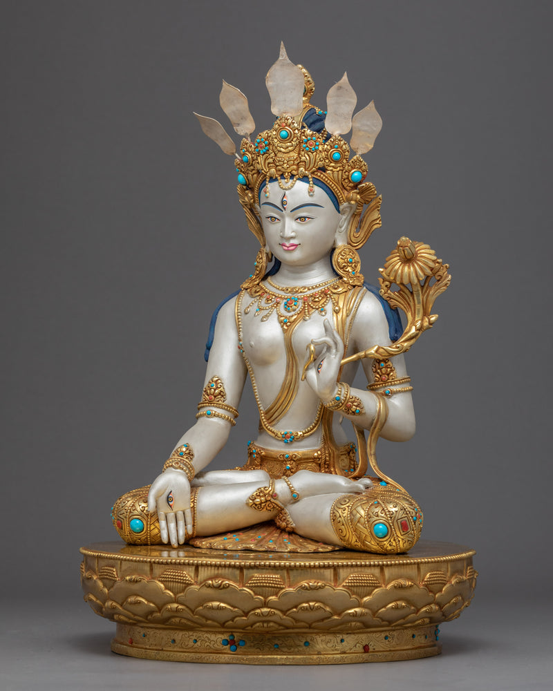 White Tara Statue Art | Himalayan Fine Art of Nepal