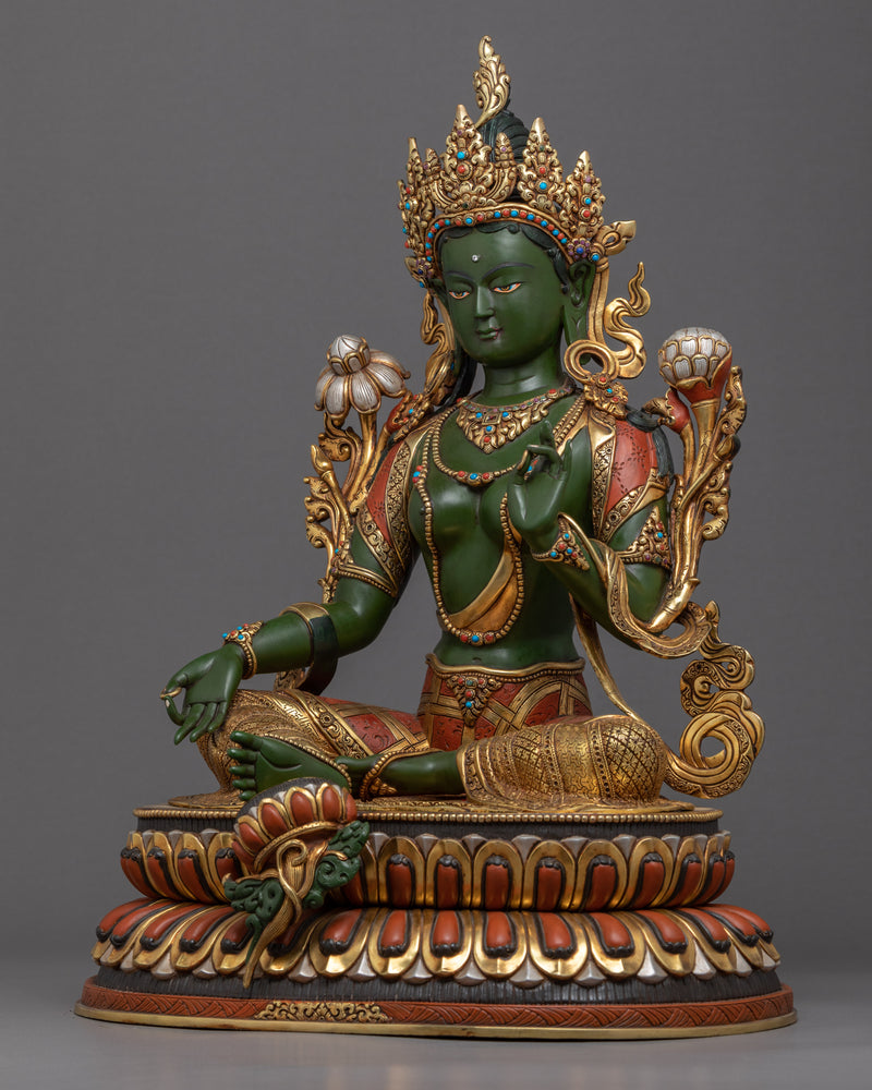 Buddha Art Green Tara Statue | Mother Tara Statue