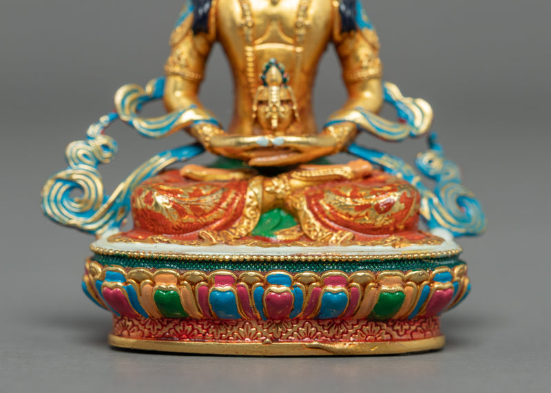 Miniature Statue of Amitayus Buddha | Traditional Buddhist Statue