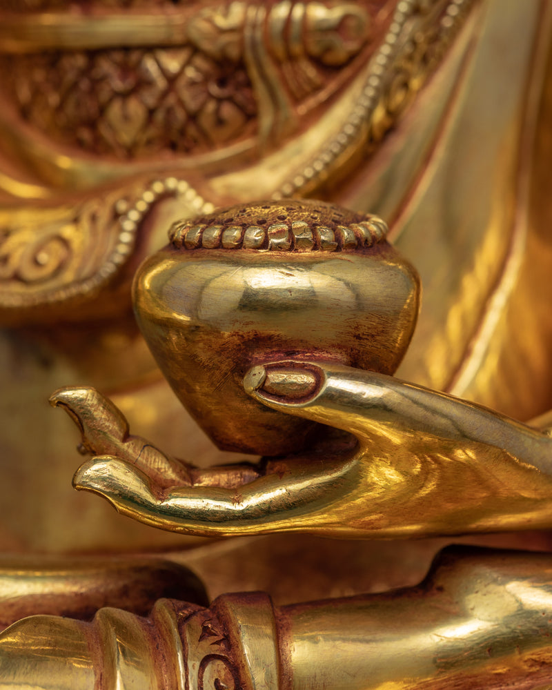 Statue Of Buddha Shakyamuni Seated In Meditation | Traditional Himalayan Art