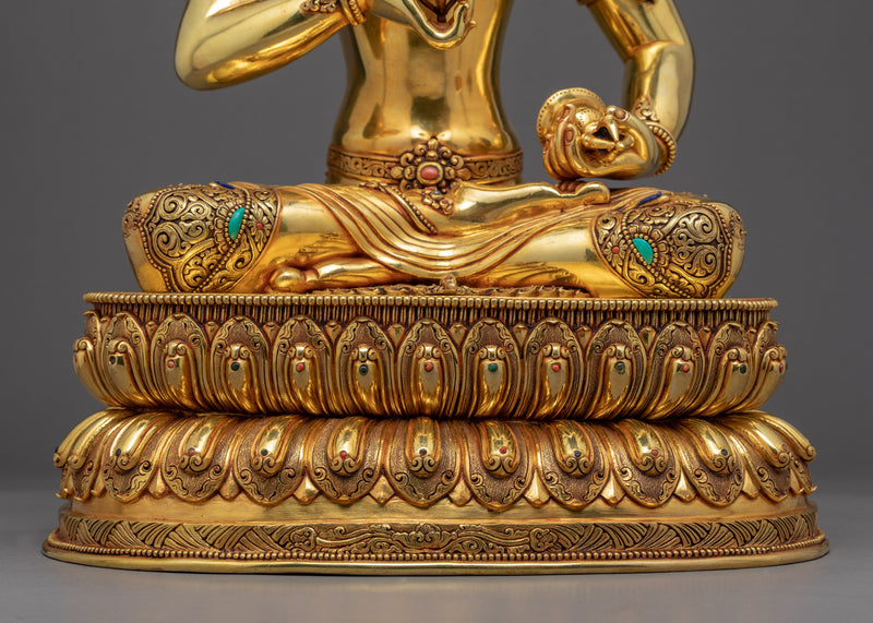 Dorje Sempa Statue | Traditionally Hand-Carved Buddhist Deity Sculpture