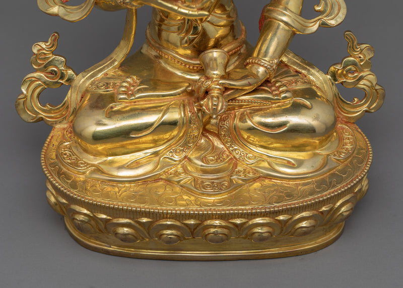 Statue Of Heruka Vajrasattva | Gold Plated Himalayan Art | Traditional Himalayan Art