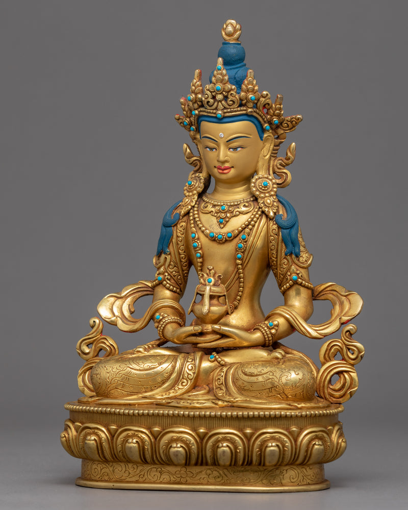 Buddha Amitayus Sculpture | Traditional Buddhist Art