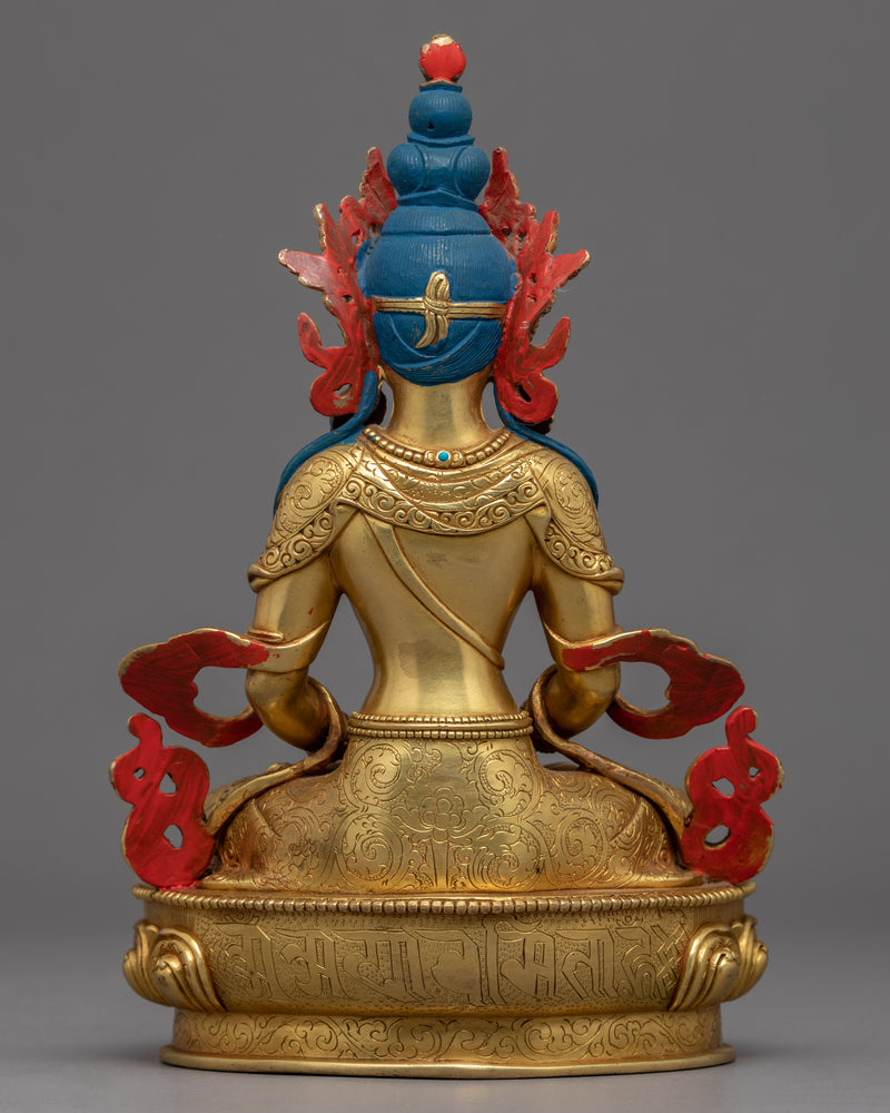 Buddha Amitayus Sculpture | Traditional Buddhist Art