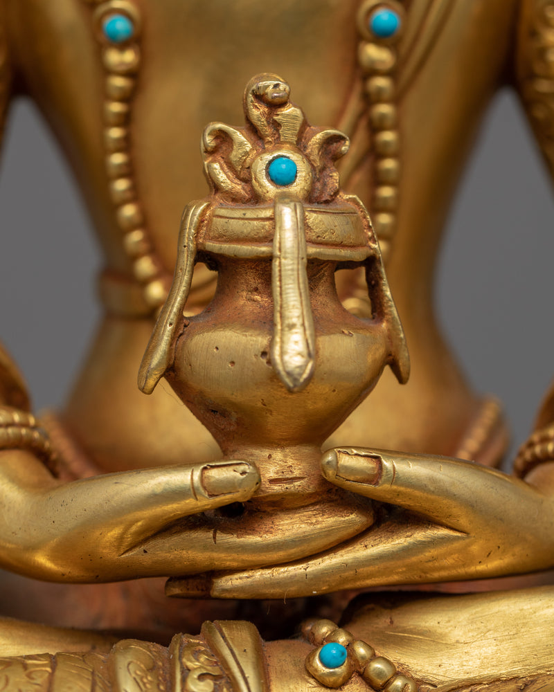 Buddha Amitayus Sculpture | Traditional Buddhist Art