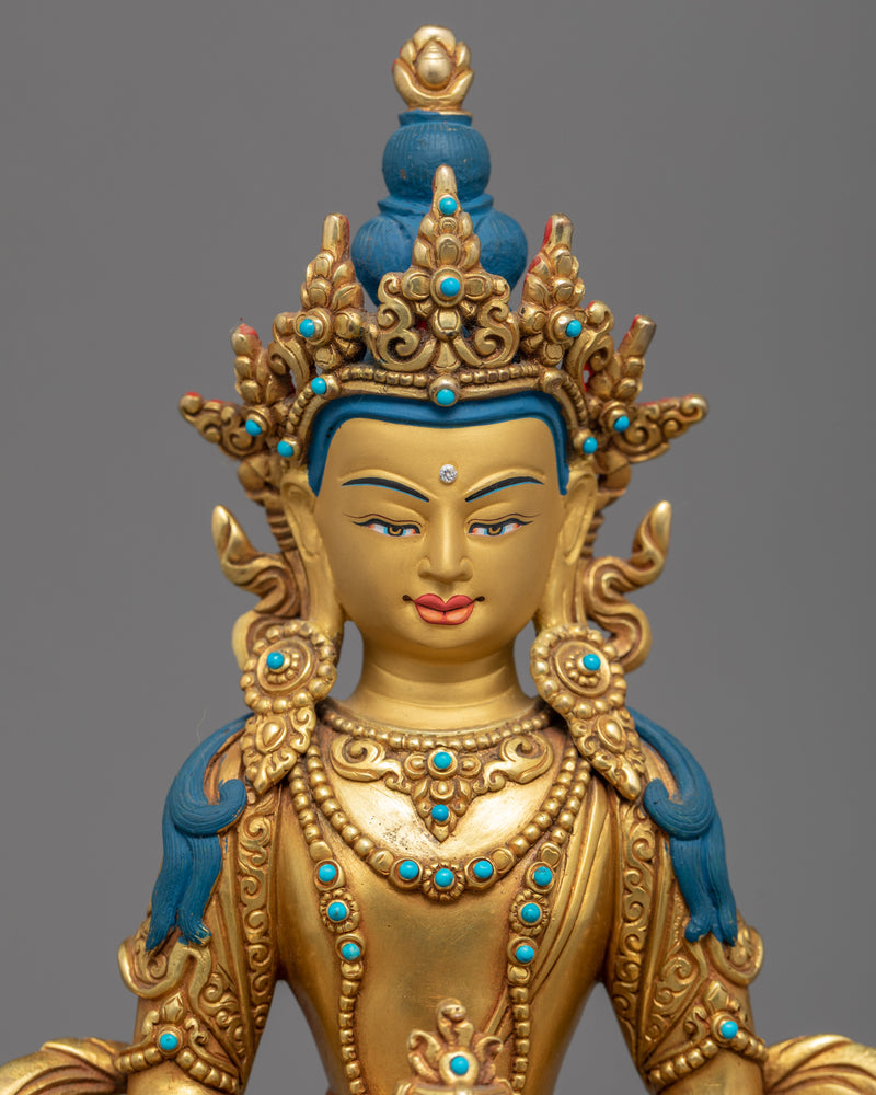 Buddha Amitayus Sculpture | Traditional Buddhist Art