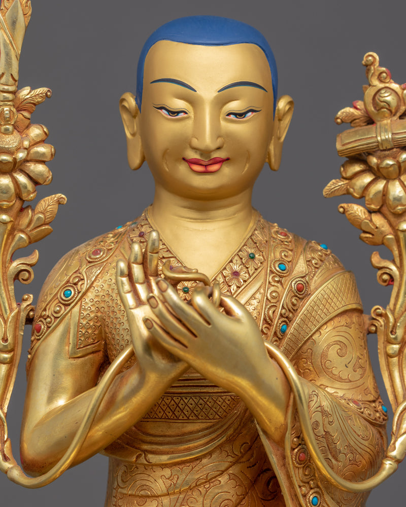 Tsongkhapa and His Disciples Set Statue | Himalayan Art of Nepal