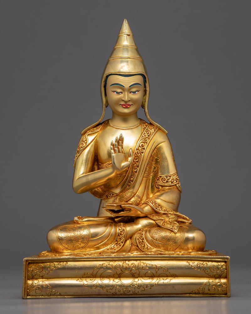 Guru Rinpoche with Trisong Detsen and Santaraksita Statue | Buddhist Master