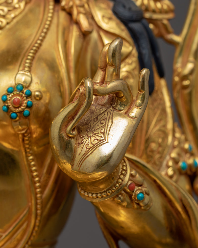 Green Tara Goddess of Compassion | Handmade Buddhist Artwork
