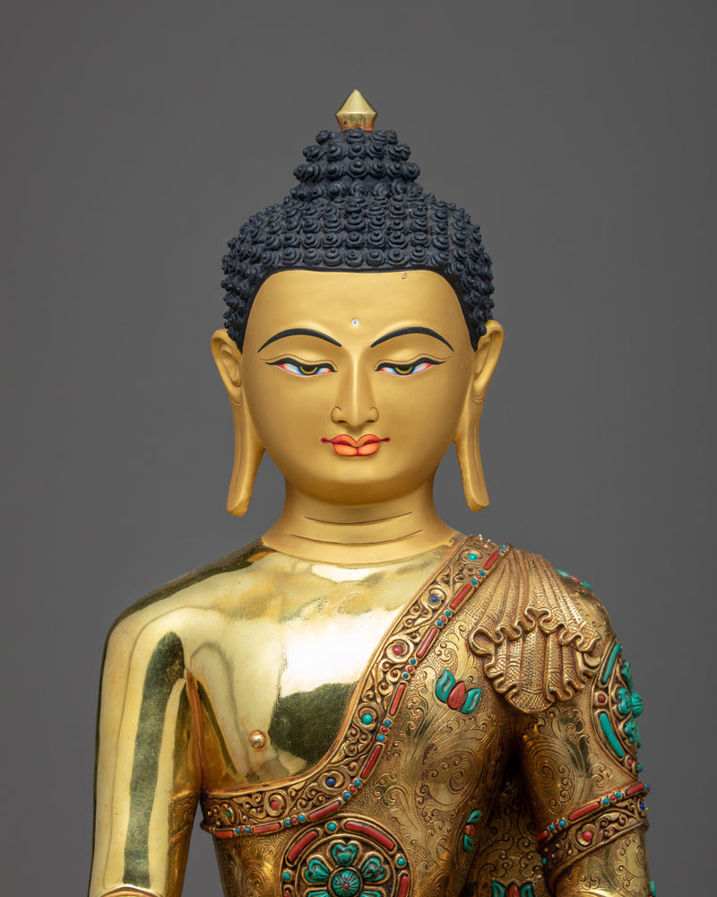 Namo Shakyamuni Buddha | Traditional Himalayan Art | Purely Hand Crafted