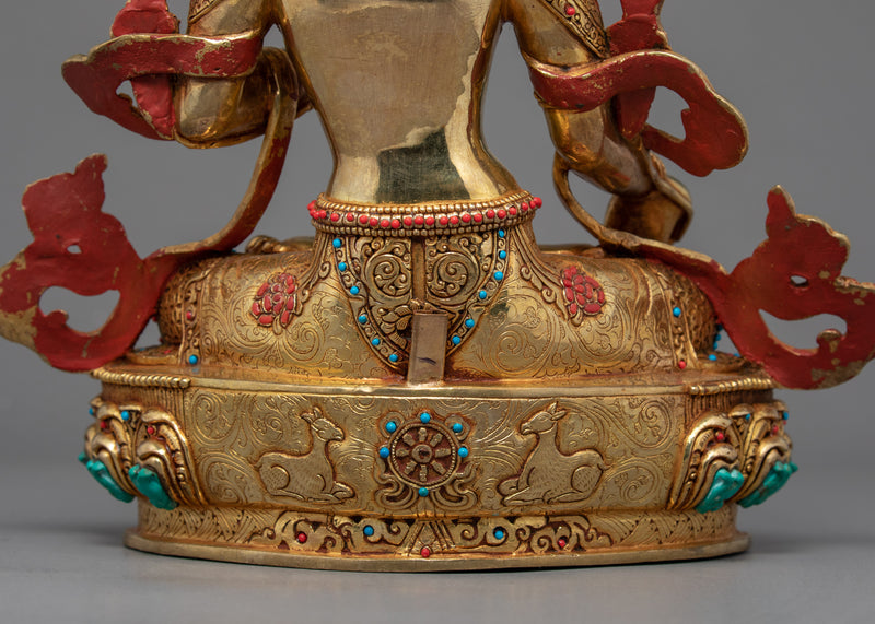 White Tara Art Statue | Female Buddha of Compassion