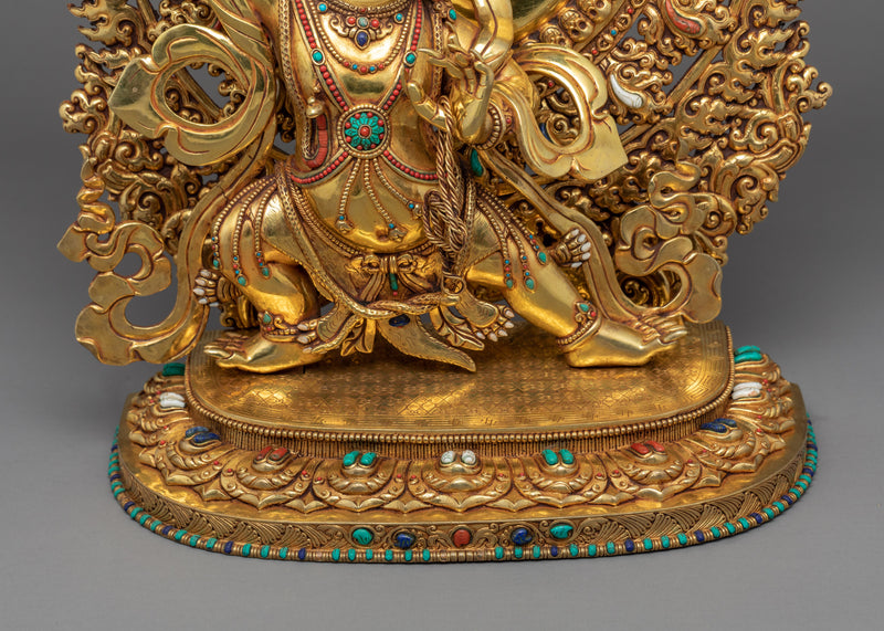 Vajrapani Bodhisattva Statue | Traditional Tibetan Artwork