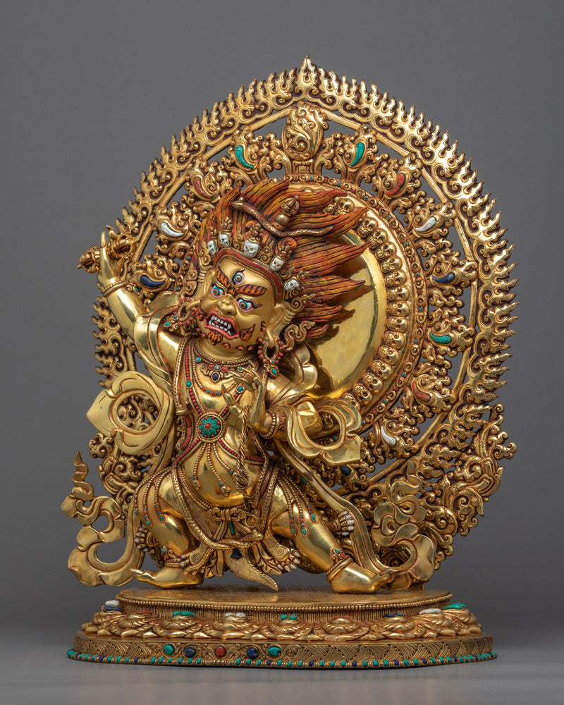 Vajrapani Bodhisattva Statue | Traditional Tibetan Artwork