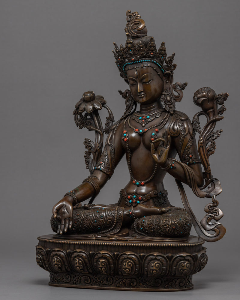 White Tara Art Sculpture | Hand-crafted Mother Tara Statue