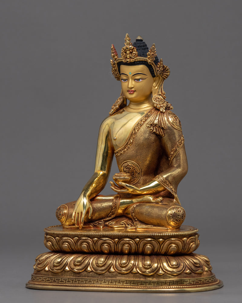 Shakyamuni Buddha Statue Art | Traditional Himalayan Statue