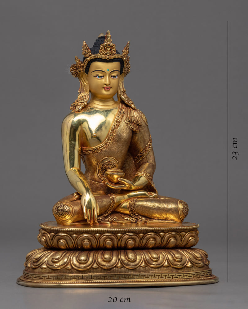 Shakyamuni Buddha Statue Art | Traditional Himalayan Statue