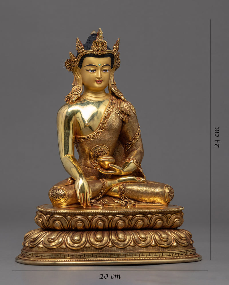 Shakyamuni Buddha Statue Art | Traditional Himalayan Statue