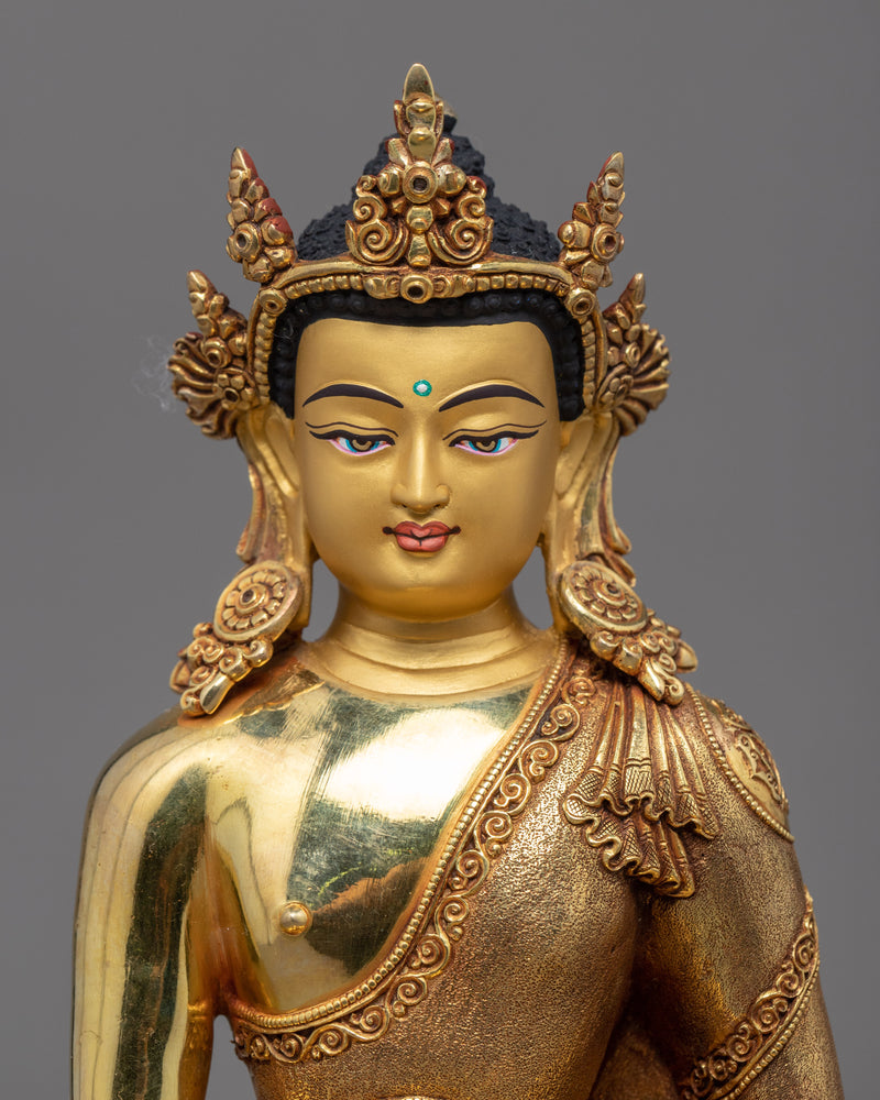 Shakyamuni Buddha Statue Art | Traditional Himalayan Statue