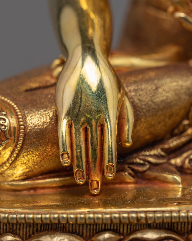 Shakyamuni Buddha Statue Art | Traditional Himalayan Statue
