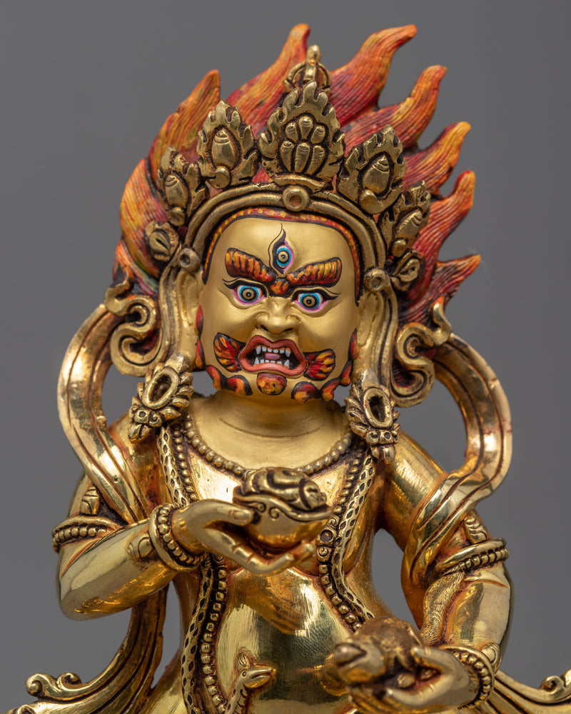 Black Dzambhala Statue | Wealth Deity | Himalayan Art