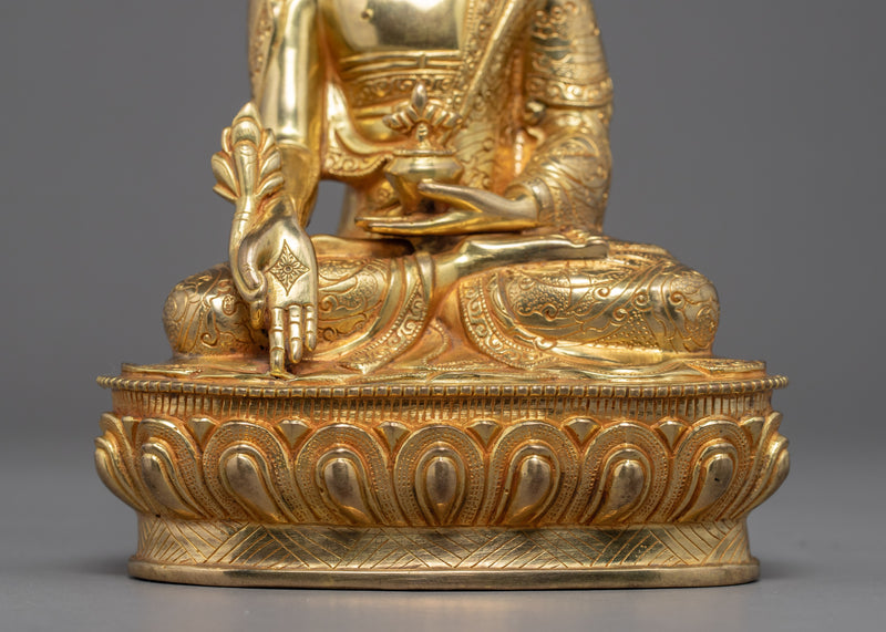 Medicine Buddha Tibetan | Traditional Healing Buddha Sculpture