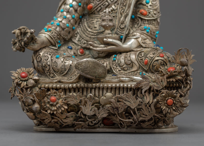 Semi Wrathful Guru Rinpoche Sculpture | Hand Crafted Himalayan Art