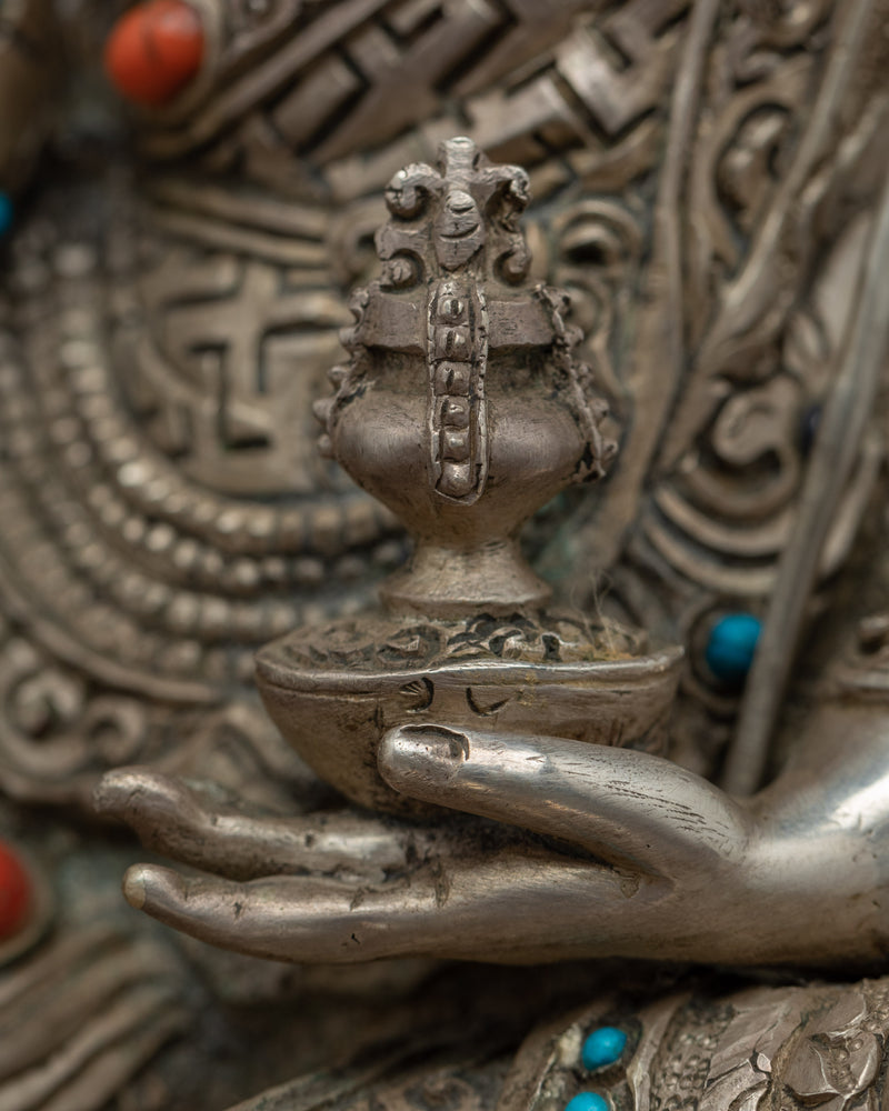 Semi Wrathful Guru Rinpoche Sculpture | Hand Crafted Himalayan Art
