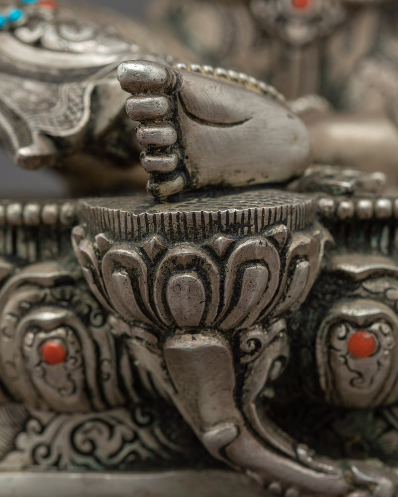 Compassionate Green Tara Sculpture | Traditionally Hand Carved Art