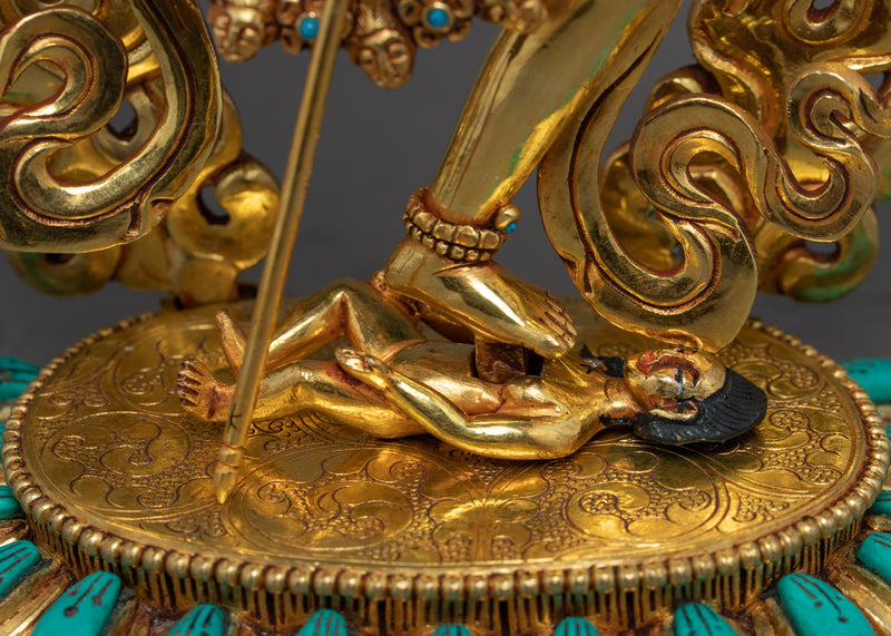 Dorje Phagmo Sculpture | Gold Gilded Tibetan Art