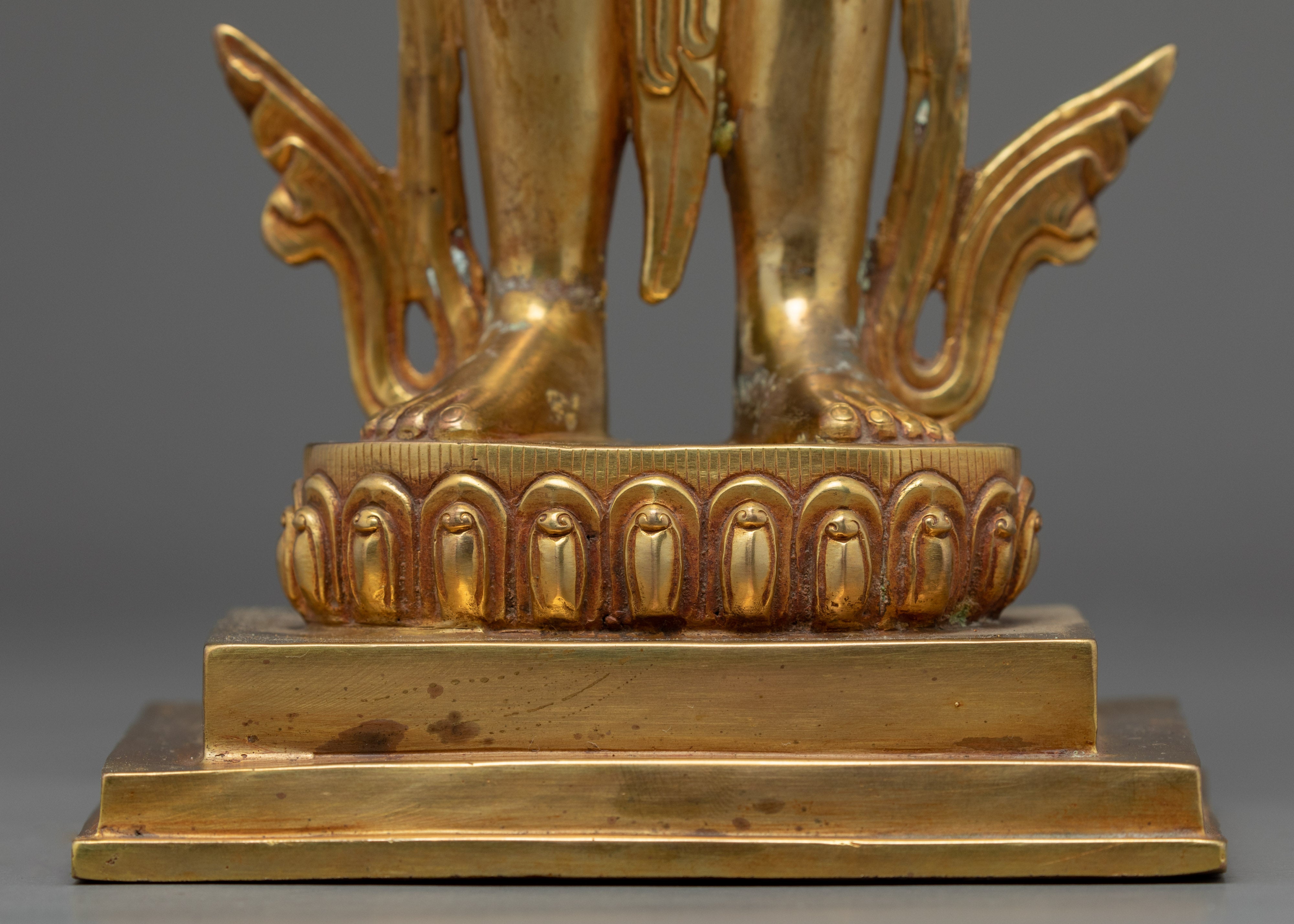 Vajrasattva Practice Statue | Gold Plated Himalayan Art