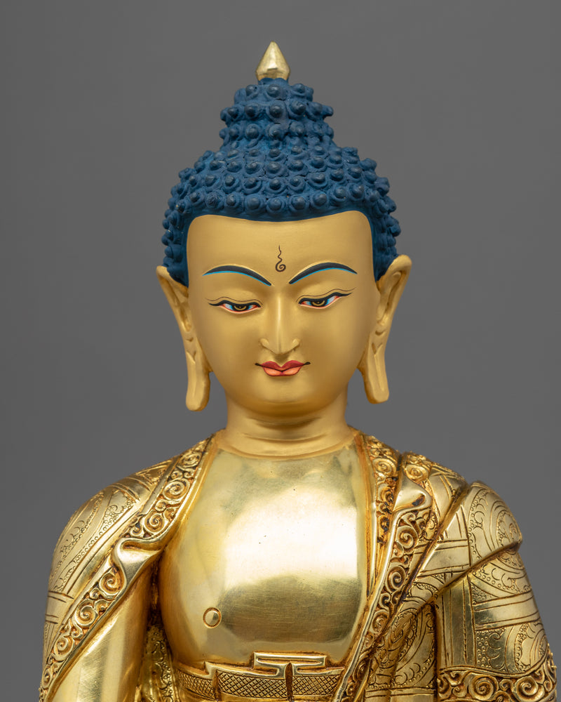 Siddhartha Gautama Shakyamuni Statue | Traditional Himalayan Art