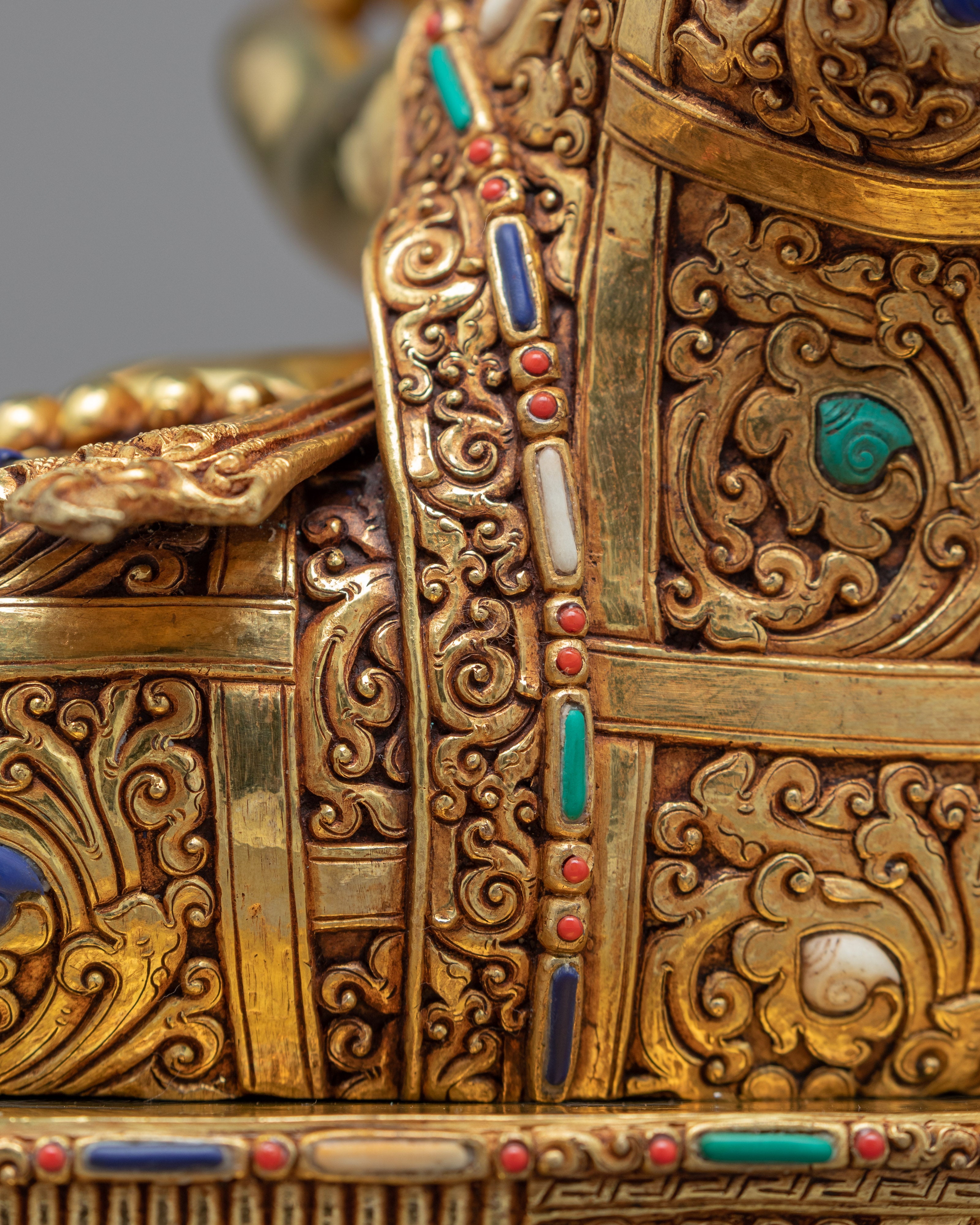 Siddhartha Gautama Buddha Statue | Gold Plated Himalayan Art