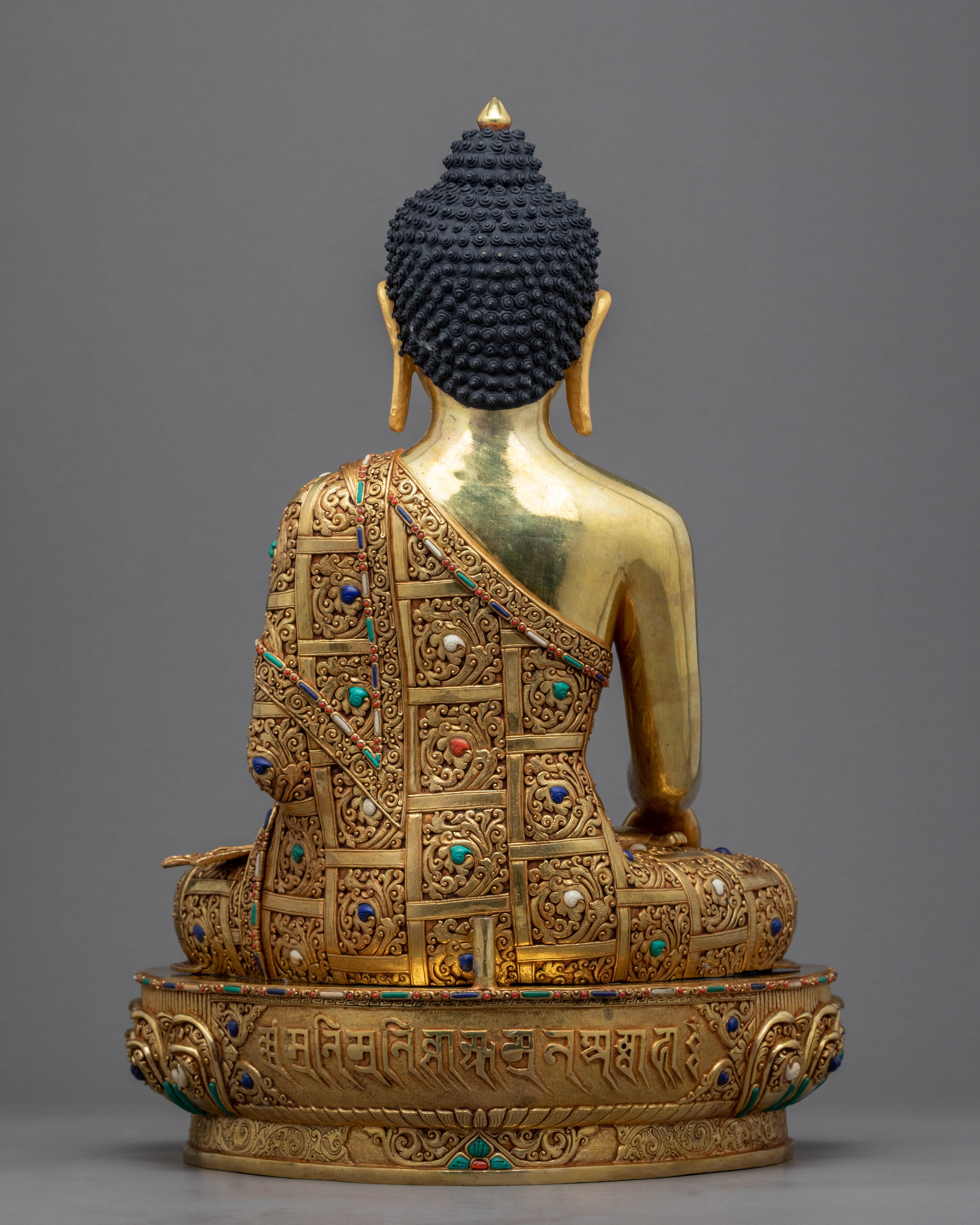 Siddhartha Gautama Buddha Statue | Gold Plated Himalayan Art