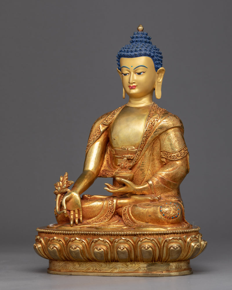 Healing Medicine Buddha Statue | Traditional Buddhist Art