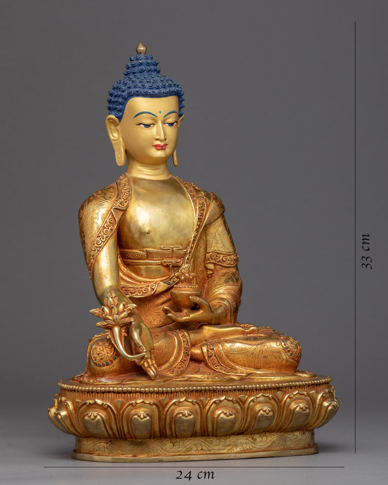 Healing Medicine Buddha Statue | Traditional Buddhist Art