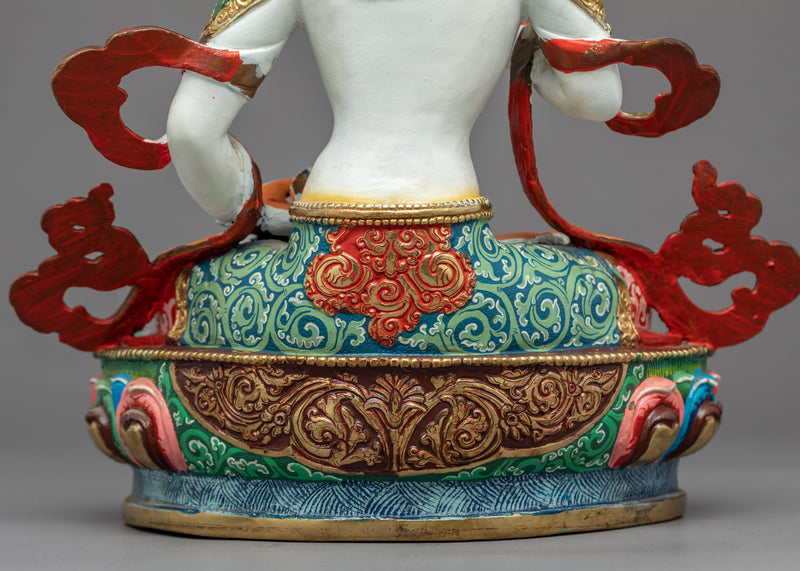 Vajrasattva Meditation Statue | | Gold Gilded Traditional Vajrasattva Art