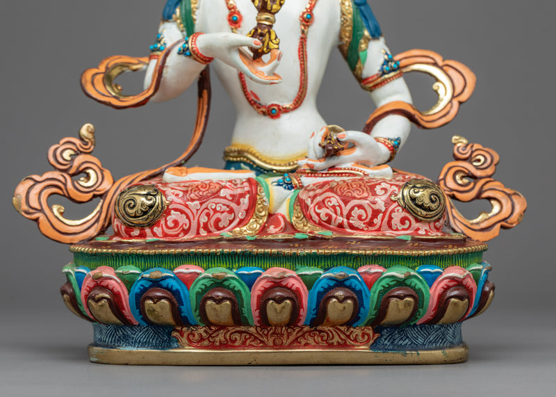 Vajrasattva Meditation Statue | | Gold Gilded Traditional Vajrasattva Art