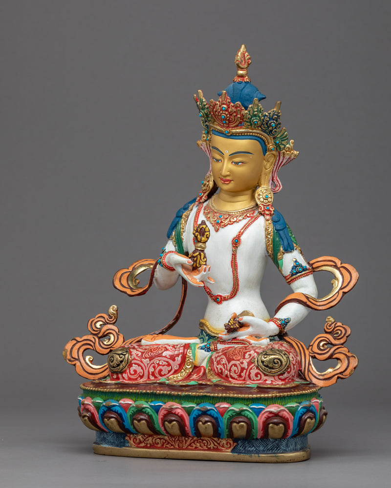 Vajrasattva Meditation Statue | | Gold Gilded Traditional Vajrasattva Art